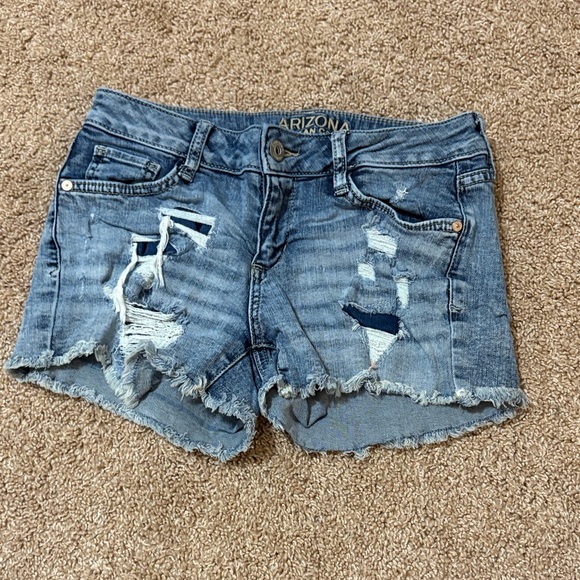 Arizona Jean Company Pants - Arizona Jean Company Women's Ripped Blue Jean Shorts